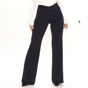 Fashion Nova Navy Flare Pants